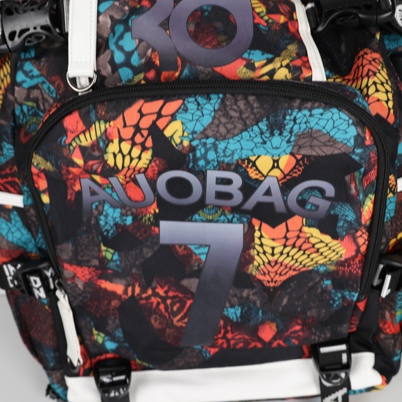 Lisinuo Black Backpack School USB Child Graffiti Large Laptop Sturdy Pad Straps - Picture 2 of 11